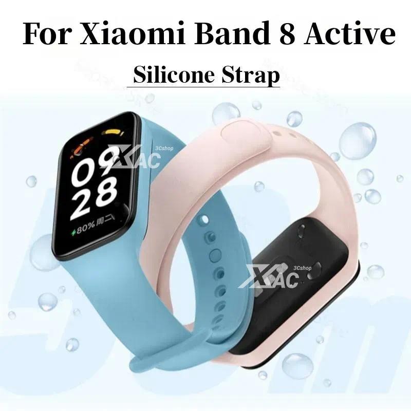 Pulseira De Silicone Para Xiaomi Smart Band 8 active Bracelet Acessórios correa MiBand strap
