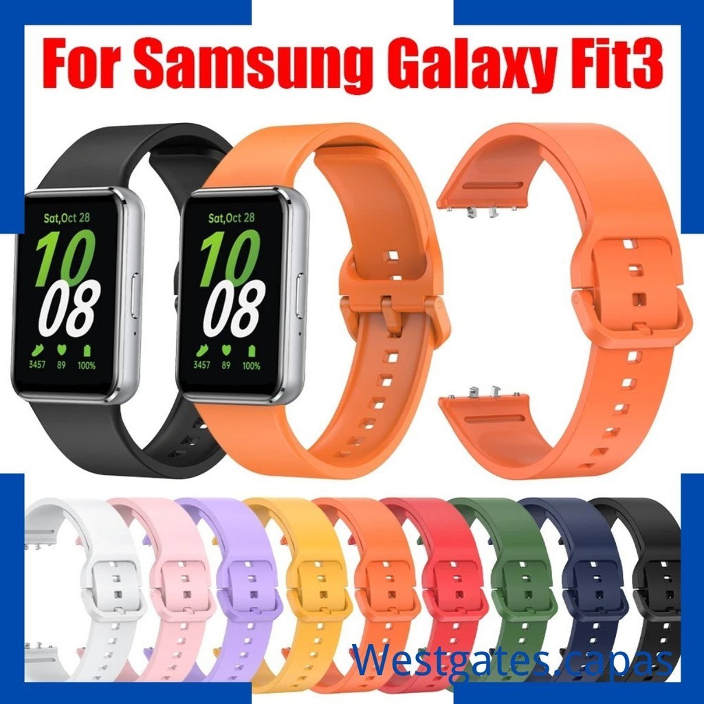 Pulseira Silicone Sport Strap para Samsung Galaxy Fit 3, SM-R390 Watch Bracelet, Watchbands, Substituição