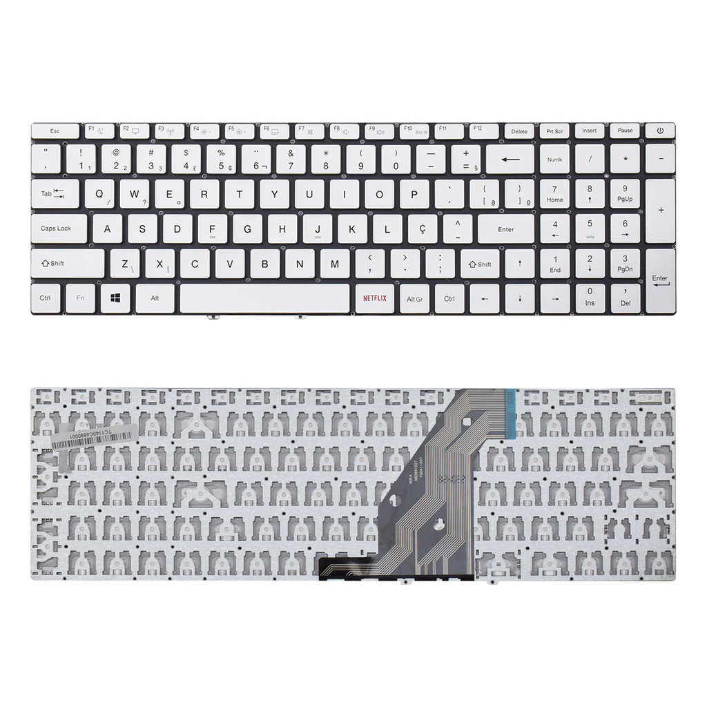 Teclado para Notebook compatível com Multilaser Ultra UB520 UB521 UB522 ABNT2