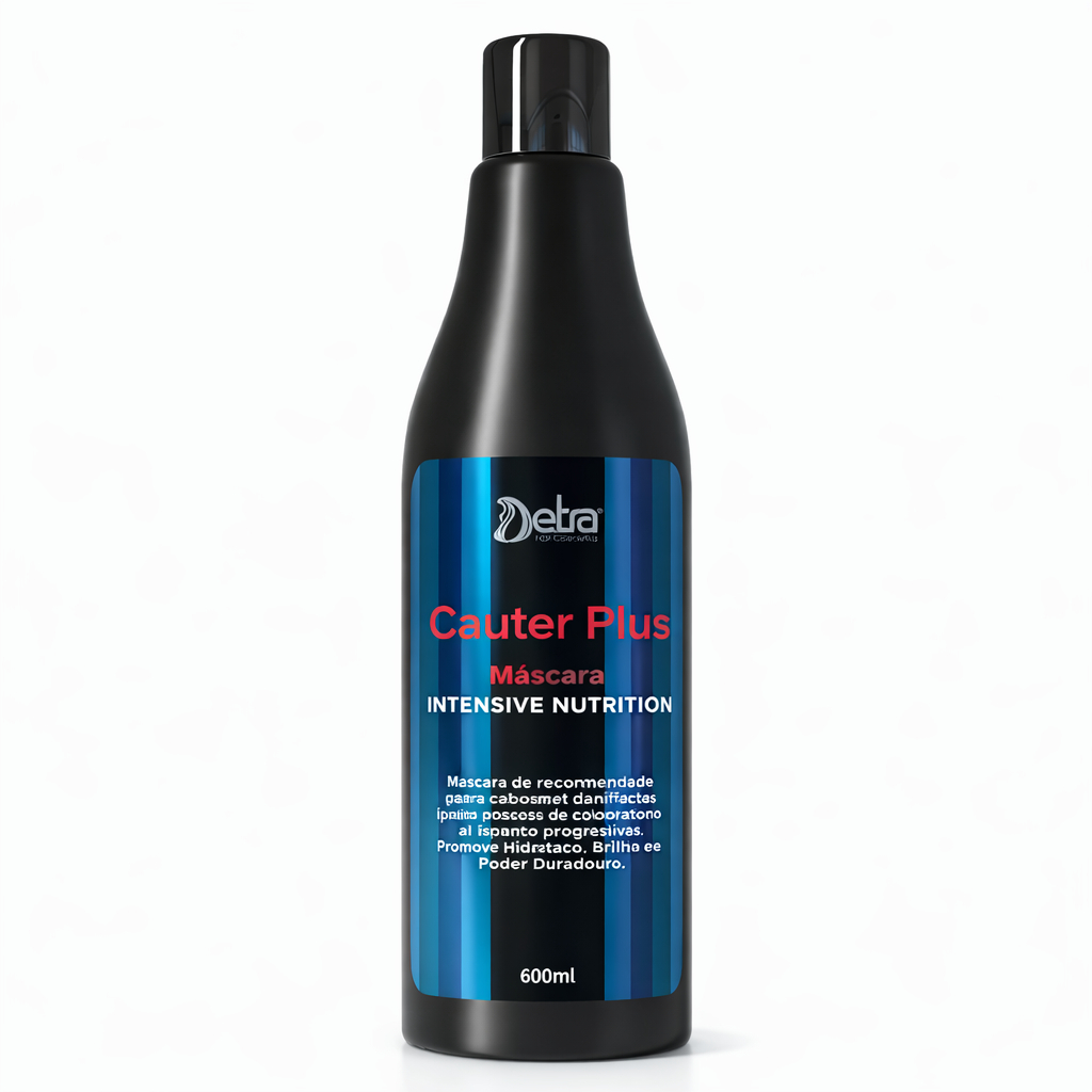 Máscara Intensive Nutrition Cauter Plus 500g Detra Hair Cosmetics Nutrição Profunda Capilar