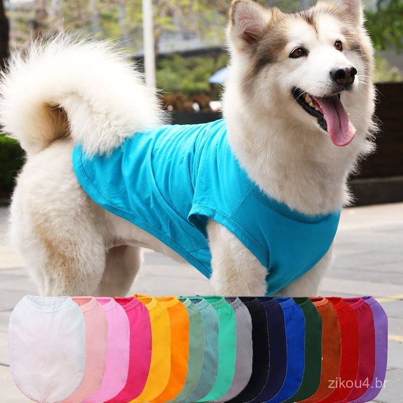 Golden Retriever Samoyed Cat Clothes Vest Dog Cat Clothes Small Medium Large Dog Pet Supplies Cotton Teddy Supplies