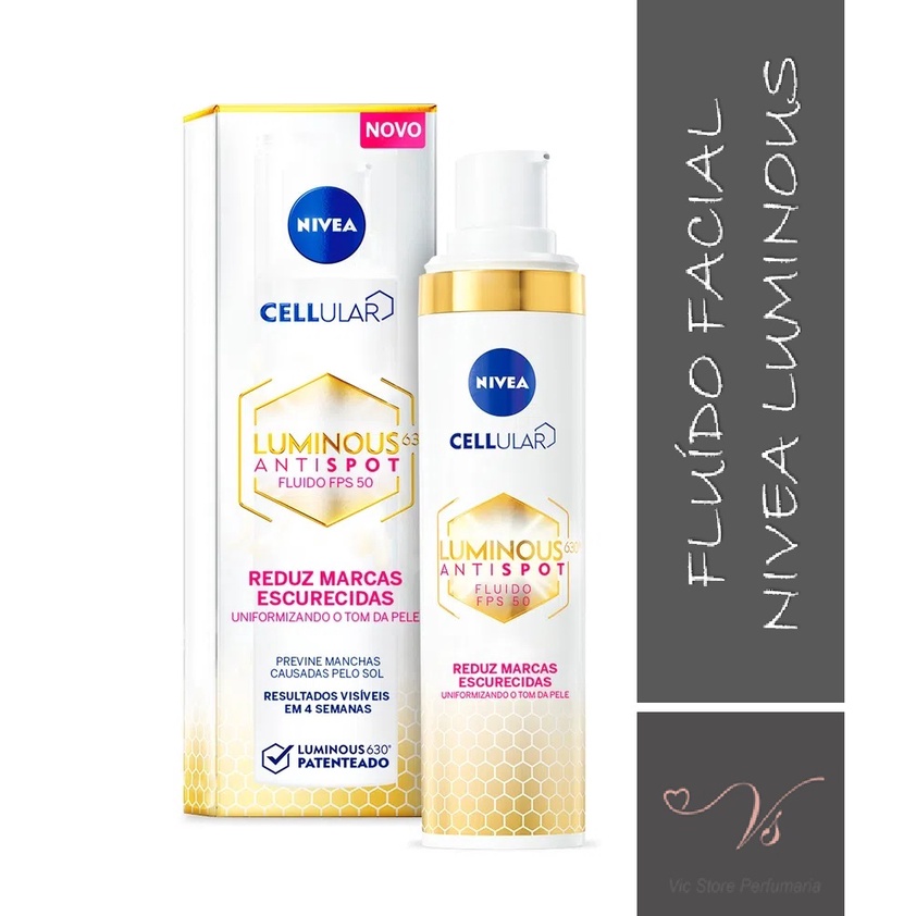 Fluído Facial Nivea Cellular Luminous 360 FPS50 40ml