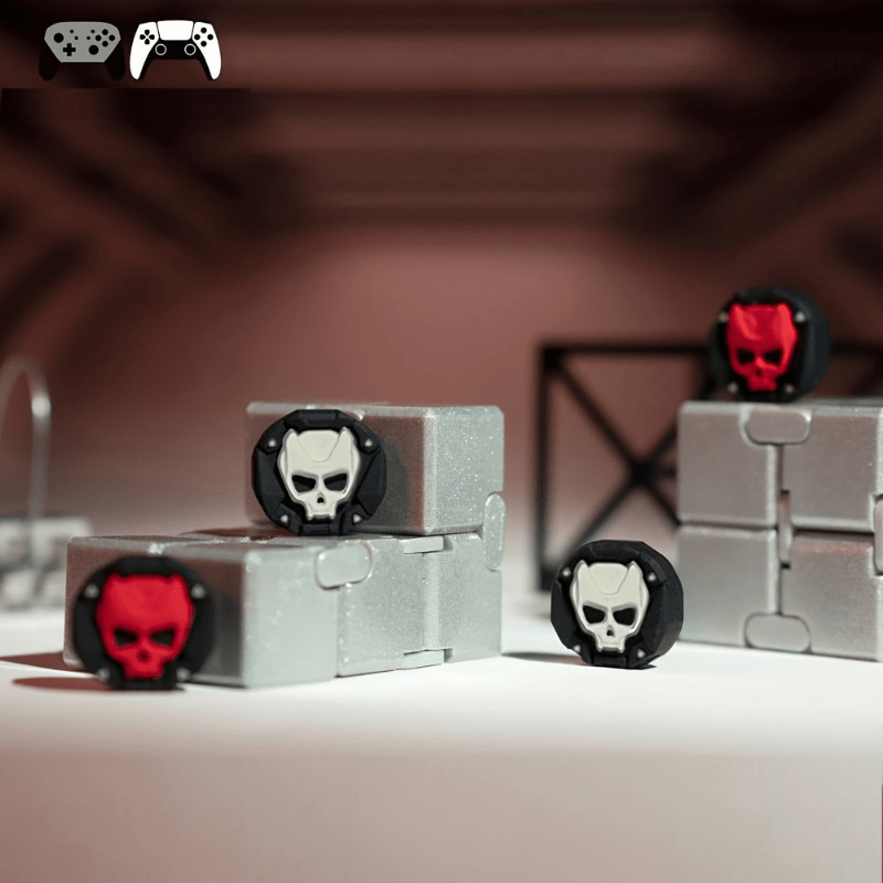4pcs Hannya Skull Silicone Thumb Stick Grip Caps-Capas De Joystick Duráveis Para PS5/PS5 Slim/PS4/PS3/Xbox One/360 Serie