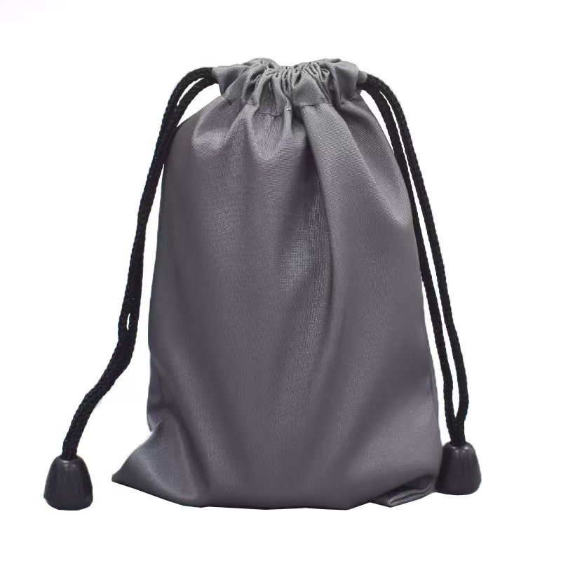 SANCHENG3CBY ZP Bolsa de armazenamento de tesouro para carregamento de celular Cinza Pequeno cordão Bolsa Carregador de