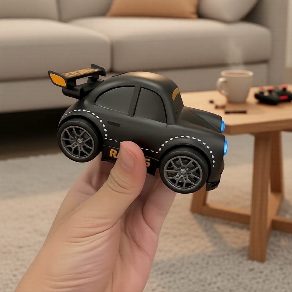 Carro de Drift RC Smart Follow - Mini Brinquedo Estilo Beyblade para Meninos, Alívio do Estresse