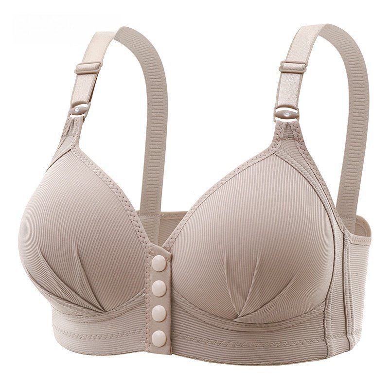 Novo Plus Size Front Button Wireless Underwear Push Up Bra Cup Style Chest Accessory HO5W GSFL MEAQ