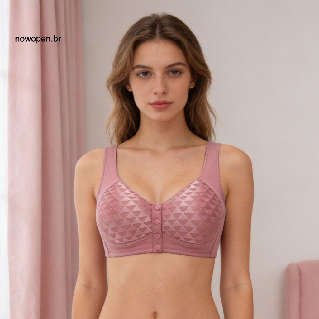 Breathable Women Underwear Soft Bra for Front Wireless for Full Coverage Supportive Bralette Plus Size No Underwire Comf