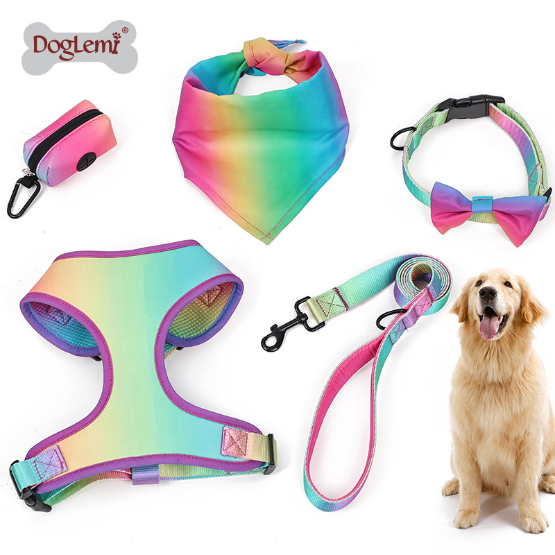 DogLemi Dog Leash Chest Strap Collar Toilet Picker Leash Colete Estilo Pet Chest Strap Set