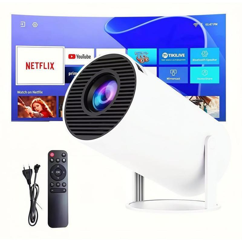 Projetor 4K e Full HD120 Lúmens ANSI 130 Polegadas Celular, Tv B0x, Xbox, PS, Pc, Wifi e Bluetooth HY300