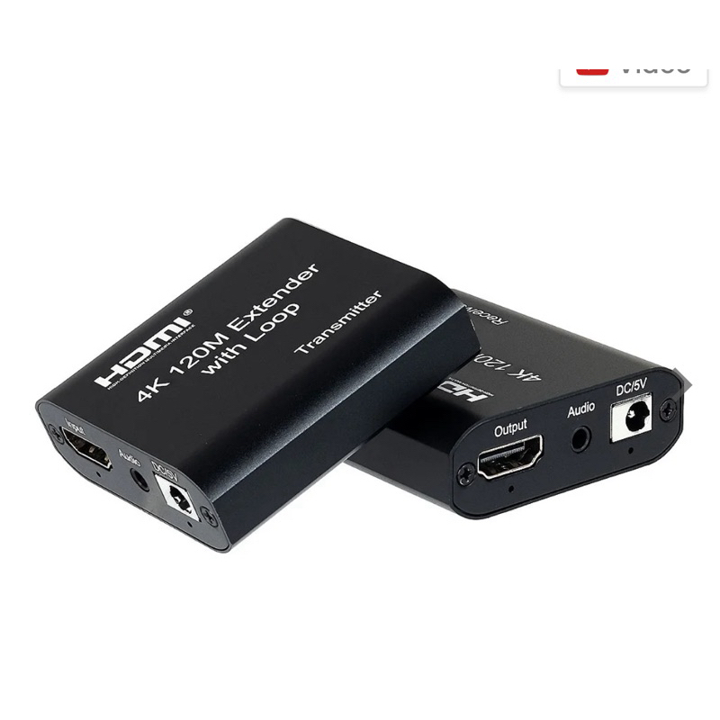 Extender Hdmi 120m Cat5e Cat6 Hdmi 4k