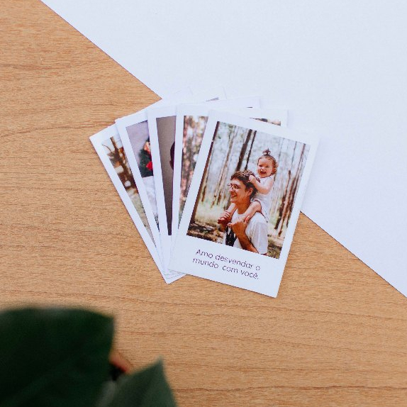 Kit Mini Fotos Retrô Impressas Personalizadas Com Frases - Tamanho 5x7cm