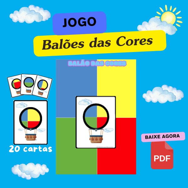 Balões da Cores - Jogo Pedagógico / Psicopedagógico