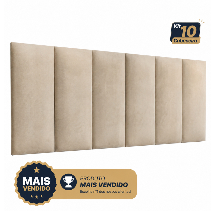 Cabeceira De Cama Modular 40x20cm Box Casal Solteiro Completo - ENVIO IMEDIATO