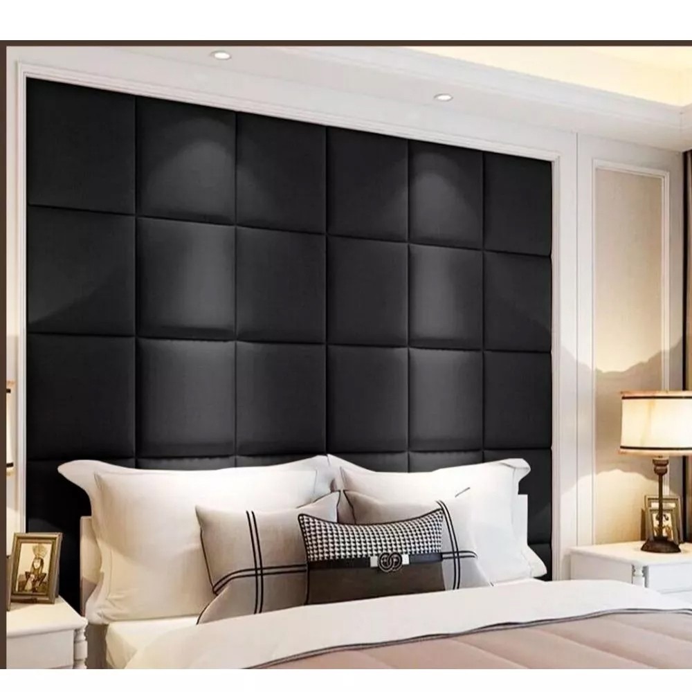 Cabeceira Modular Suede Estofada Retangular 40x30cm Para Cama Box Solteiro Casal Queen King