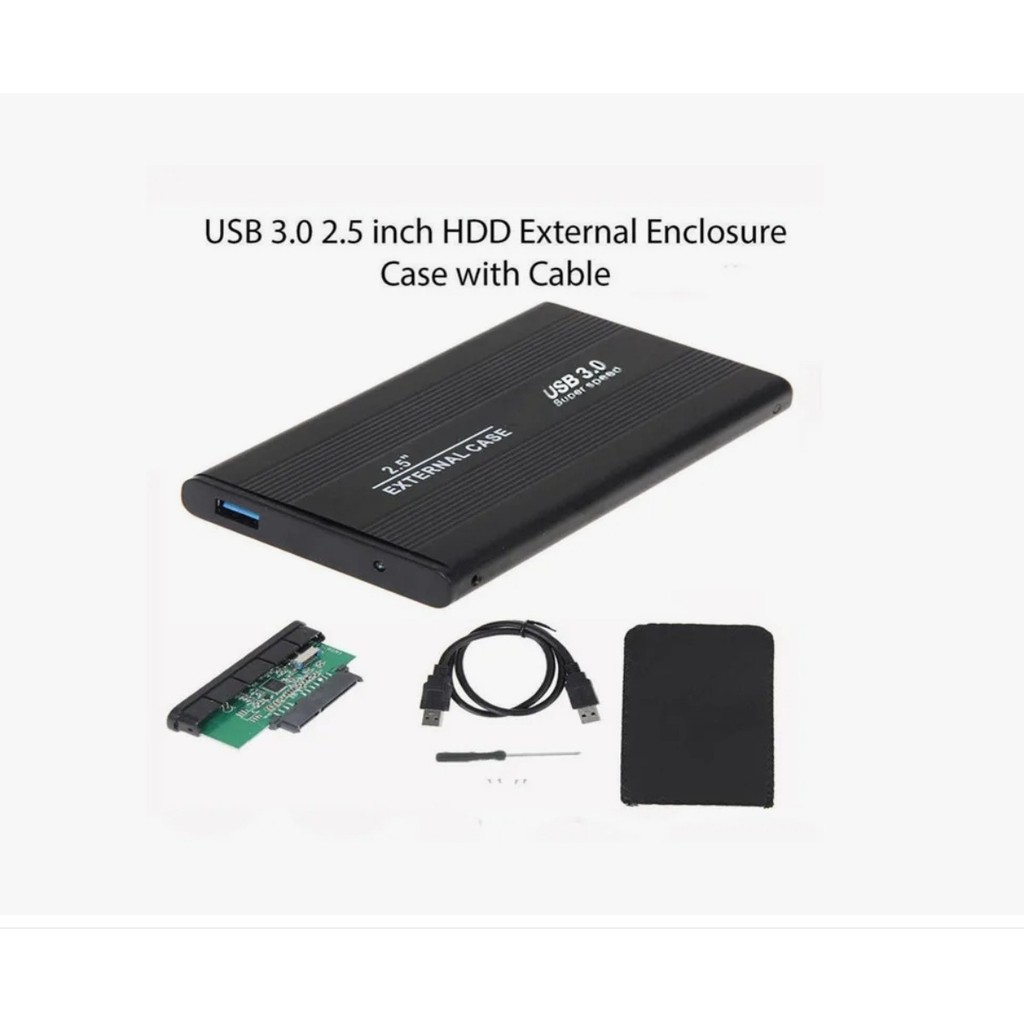 Case externo USB3.0 de liga de alumínio aproveite o acesso alta velocidade 2,5