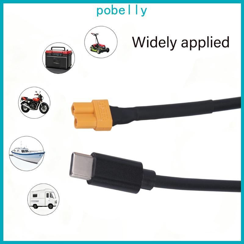 Pob 50 150cm USB C Para XT30 Carregamento Packs Tipo Entrada Extremidade Fêmea XT30