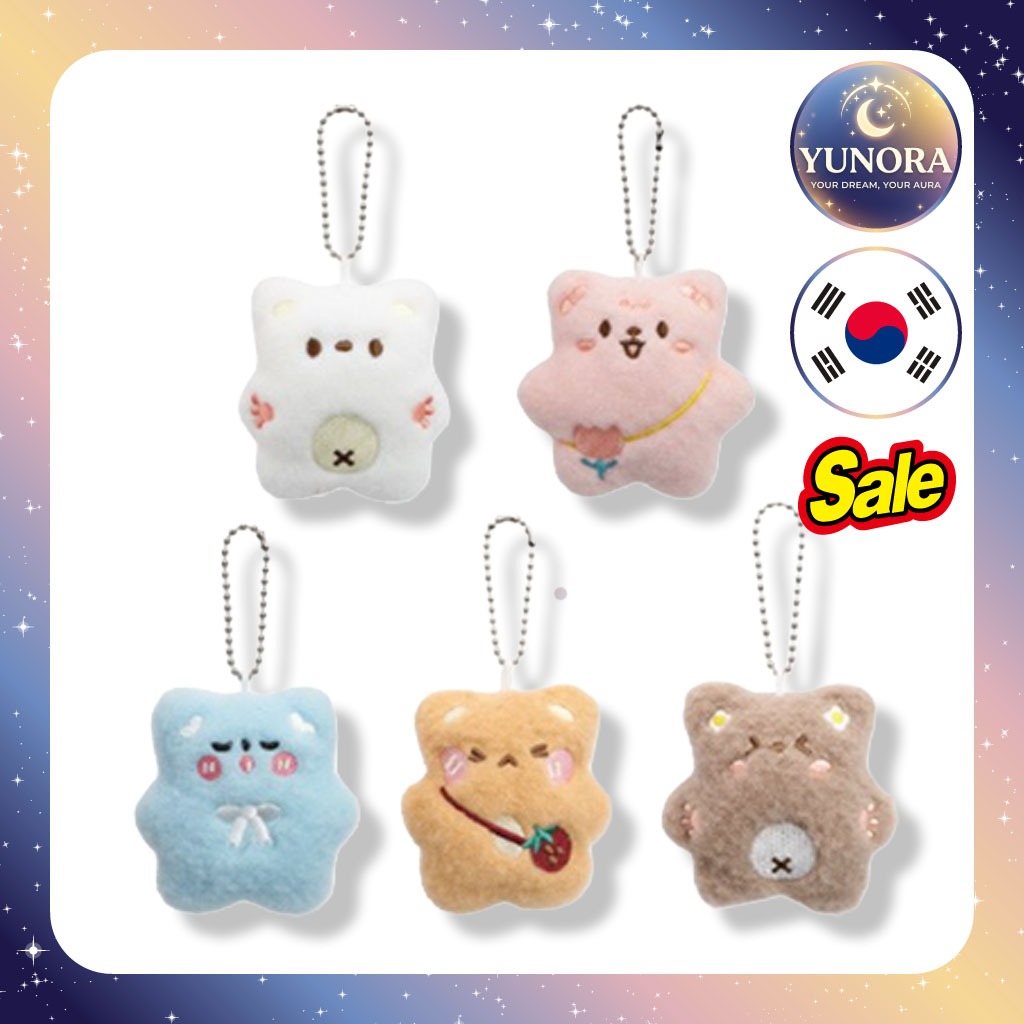 [todayliving] Chaveiro De Pelúcia Com Som De Urso , 5 Unidades/Coreano/Design Fofo