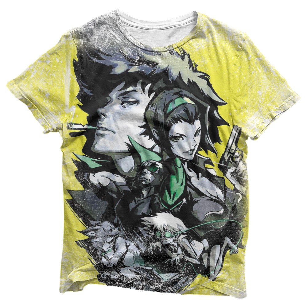 Camisa Cowboy Bebop Personagens - Camisas Cowboy Bebop Estampa Total