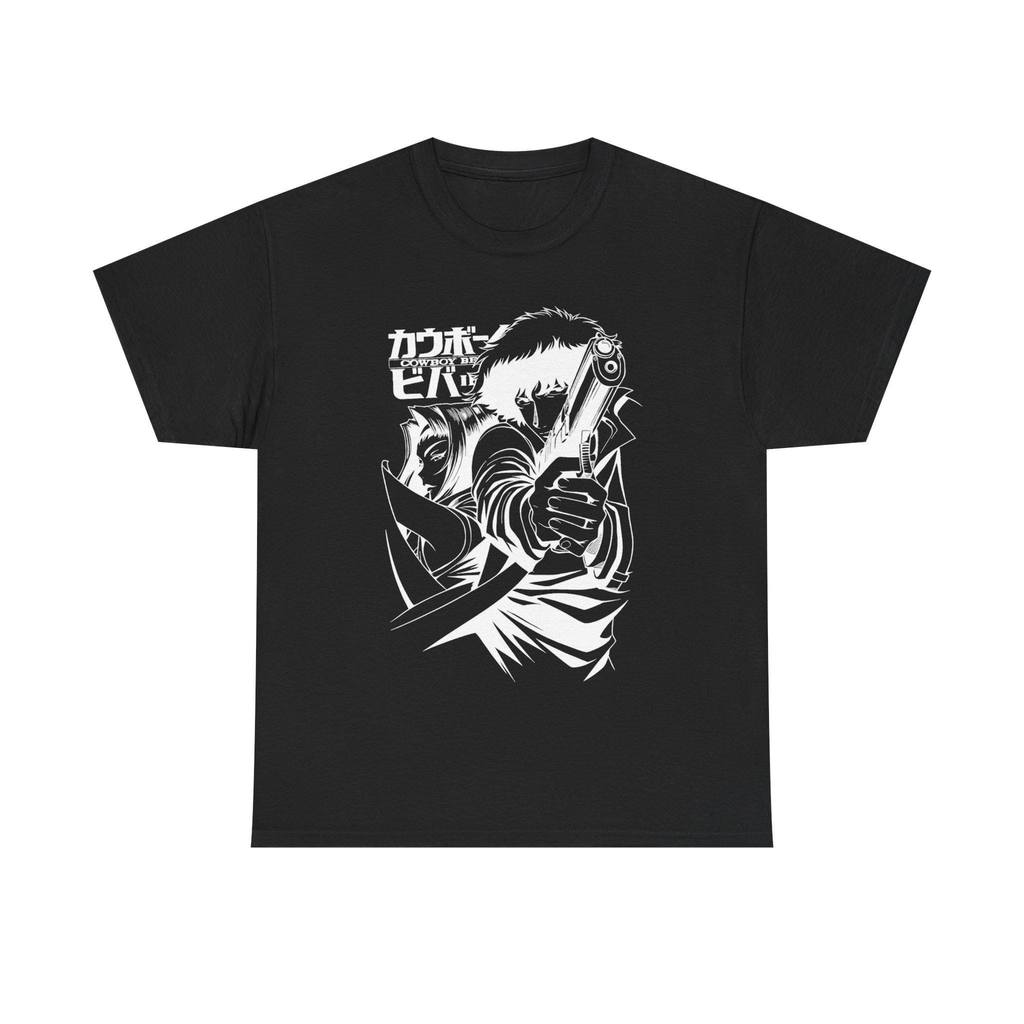 Camiseta Masculina Feminina Estampa Cowboy Bebop Spike Spiegel Gun Anime T-shirt Unissex Streetwear Envio Imediato