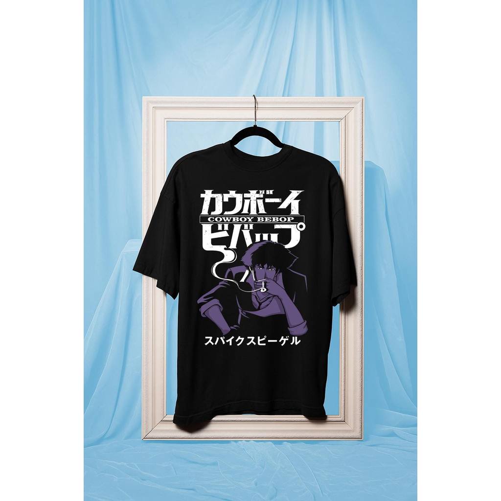 Camiseta Masculina Feminina Estampa Cowboy Bebop Spike Spiegel Roxo Anime T-shirt Unissex Streetwear Envio Imediato
