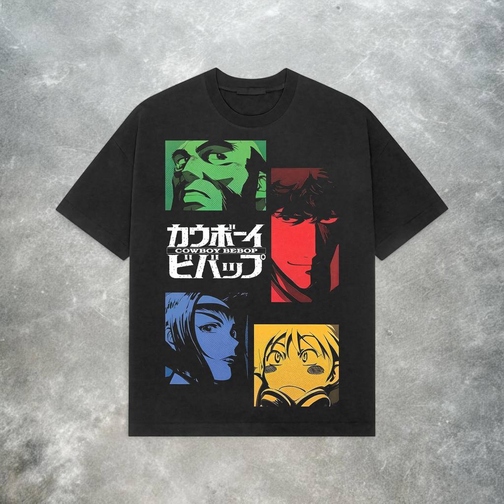 2026 Camiseta Masculina Feminina Estampa Cowboy Bebop Anime T-shirt Unissex Streetwear Envio Imediato