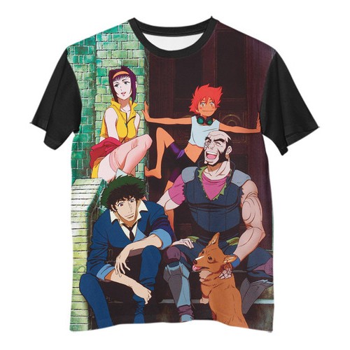 Br Camisa Camiseta Anime Filme Cowboy Bebop Amigos G1720