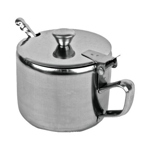 Açucareiro Aço Inox Colher Integrada Capacidade 220ml Design Moderno Duravel Cozinha