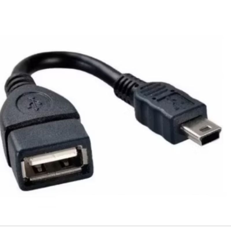 Cabo Otg V3 Mini Usb Adap Pendrive Som Automotivo Tablet GPS Multimídia