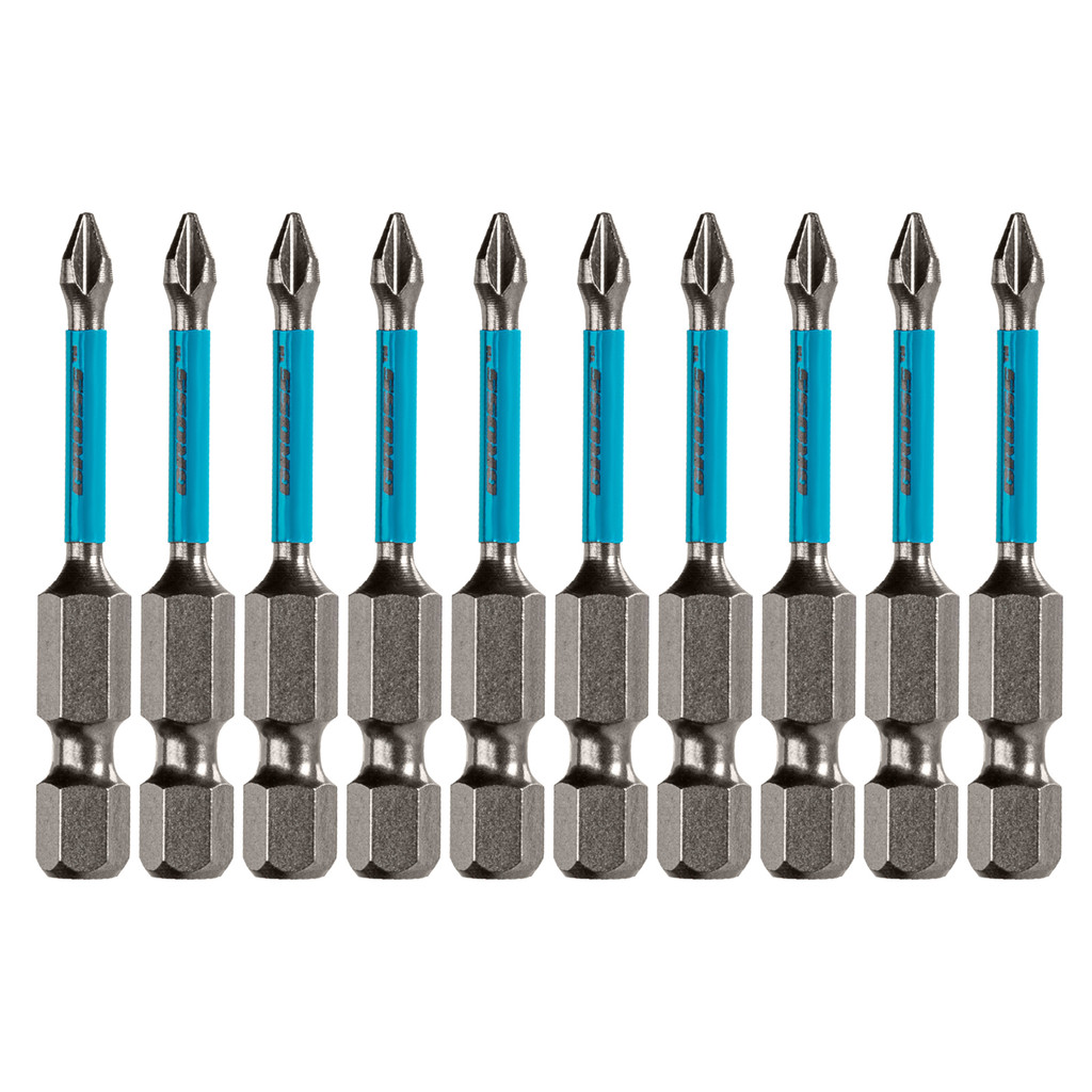 BITS TORCAO PH1, PARA FERRAMENTAS DE IMPACTO, ACO CROMO MOLIBDENIO, 50MM, 10PCS // GROSS
