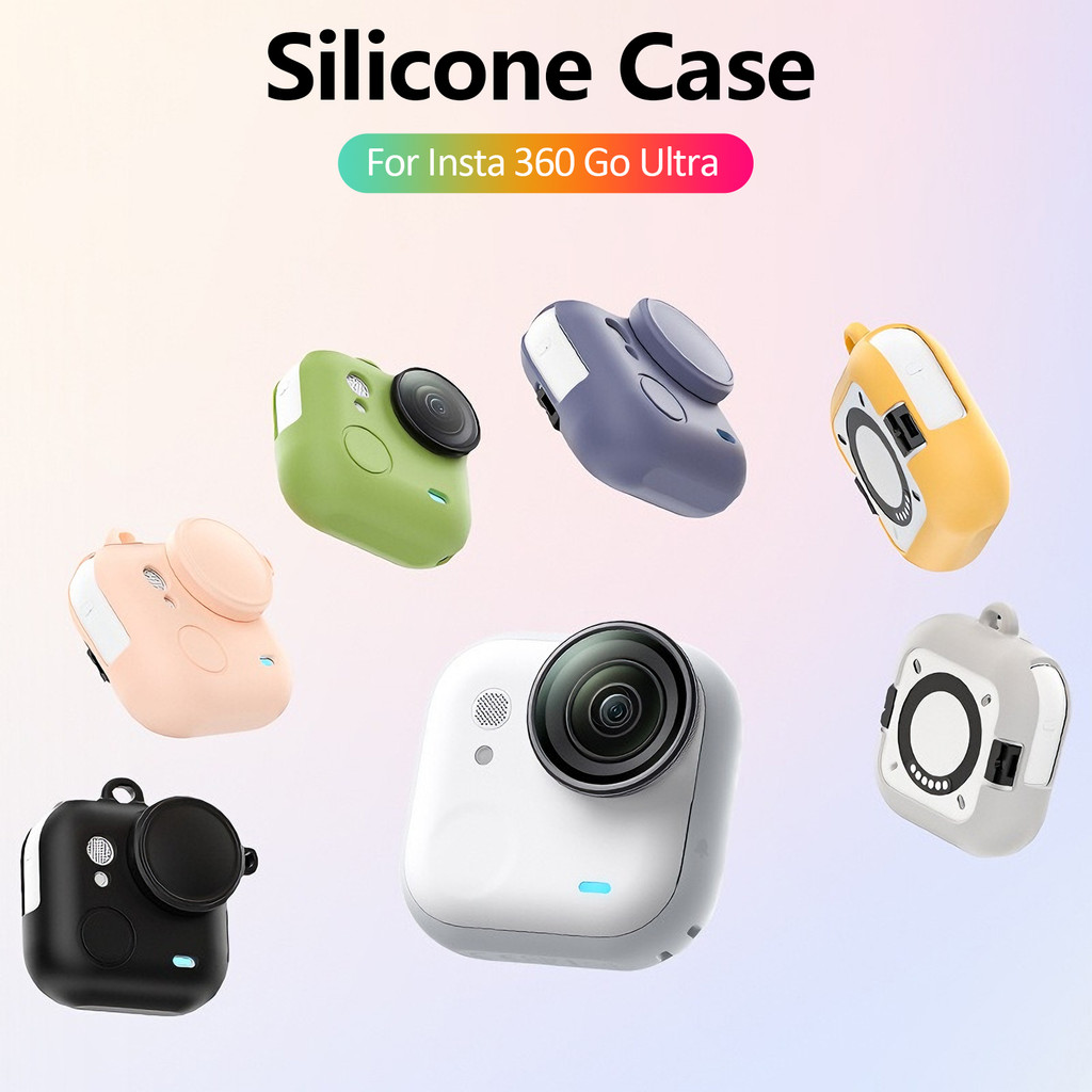 Capa De Silicone Multicolorida Anti Arranhões Para Acessório De Câmera Insta360 GO Ultra Thumb