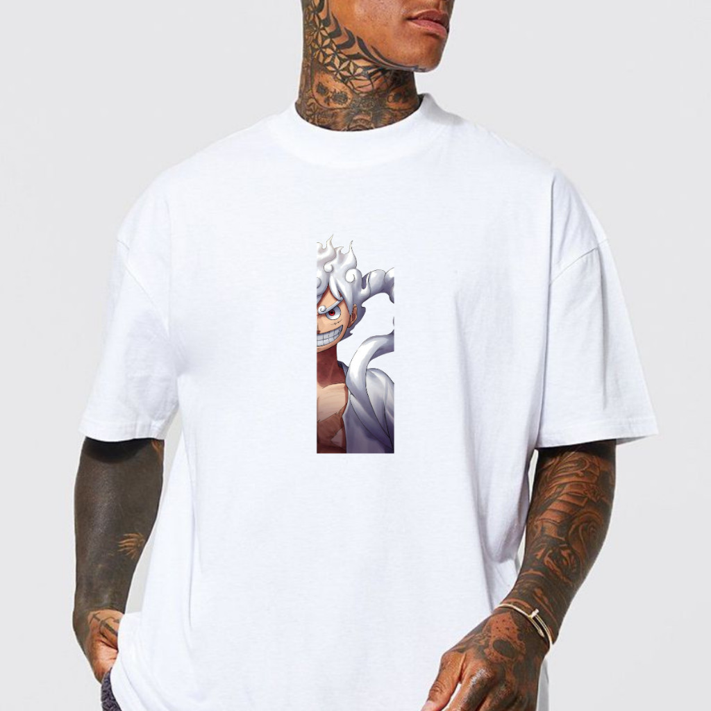 Camiseta Básica Luffy Joy Boy Masculina feminina Slim TSHIRT Camisa Algodão 30.1 Oversized One Piece