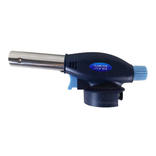Maçarico Culinário Controle Manual Azul Chama Ajustável Portátil Recarregável