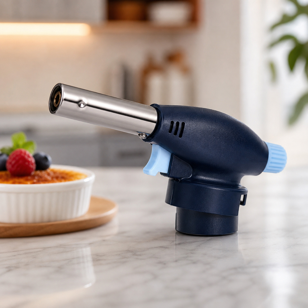 Maçarico Culinário Azul Controle Manual Flambar Gratinar Caramelizar Queijo Carnes Churrasco 1300°C