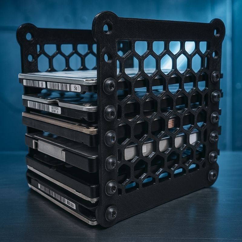 Suporte Rack Vertical Para HDs 2.5