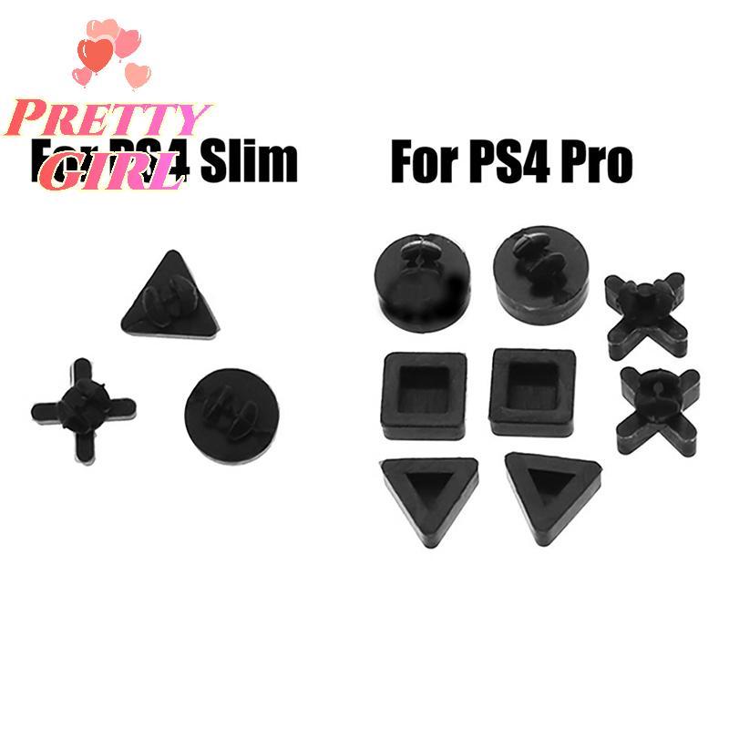 [Pretty ggirl] Tampa De Borracha Para Pés Com Fundo De Silicone PS4 PS 4 Pro Slim Console Housing Case Capa [Novo]