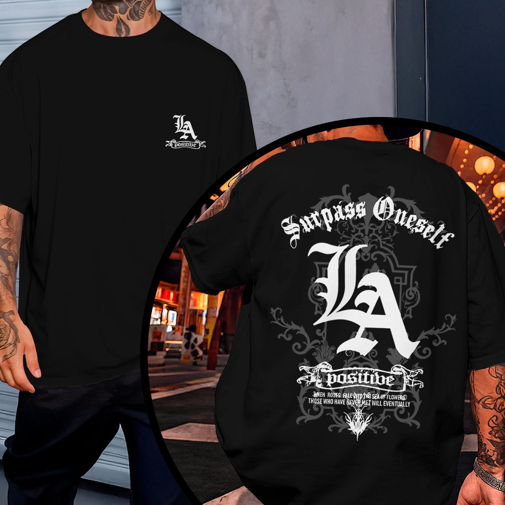 Camiseta Moda Rua Skatista Confortável Over Varias Estampas Frente Costas LA Surpass