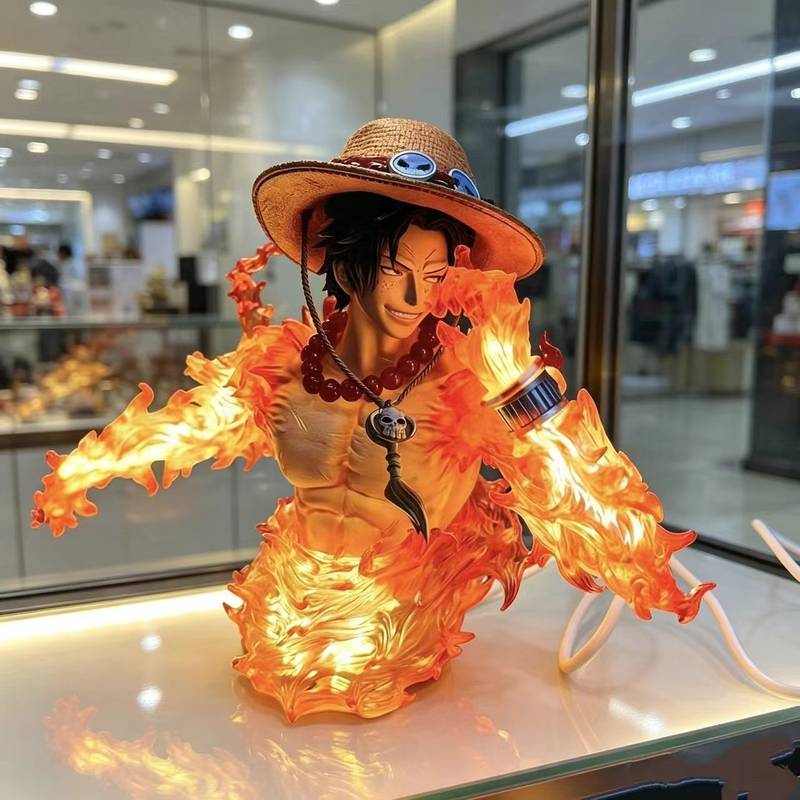 Ace-Bust One Piece Anime Fashion Play Bust Ace Luminous Luffy Hand Office My19