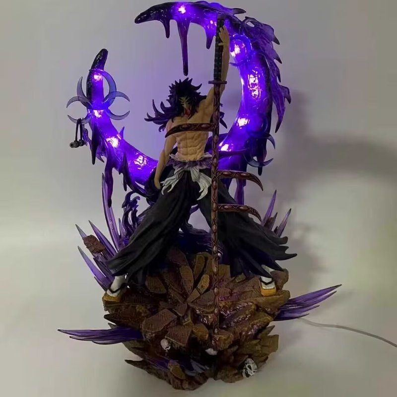 Anime Demon Slayer One of the Winding-Black Death Muke Luminous GK Estátua Modelo Figura Enfeites