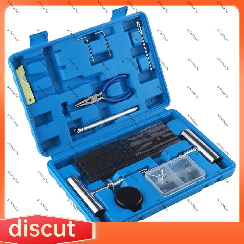 [gzhxdiizi1] Kit De Plugue De Pneu 68 Peças Conjunto De Ferramentas De Reparo De Pneus Pesados Plug Flats Remendo Para C