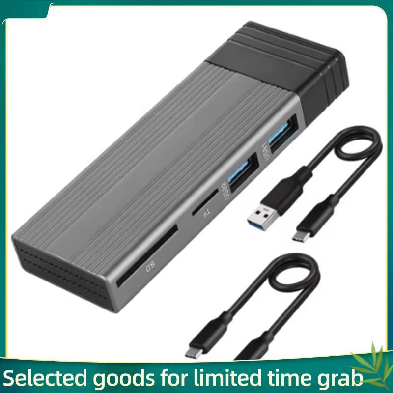 Jerry99m2 NVME NGFF SSD Gabinete Caso Para Desktop Laptop 10 Gbps USB-C HUB Tipo 3.1 , SD TF USB2.0 Splitter Dock Univer