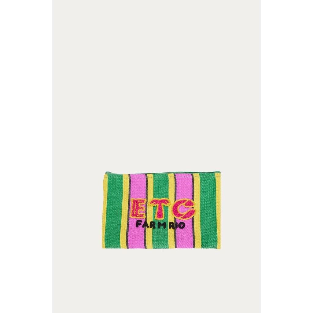 NECESSAIRE FLAT RAFIA COLOR 360835 FARM RIO
