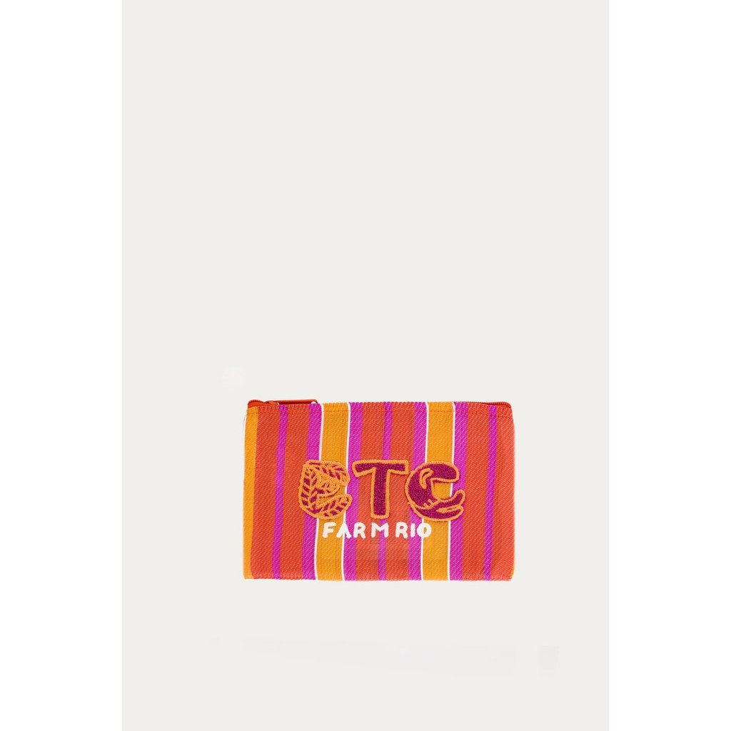 NECESSAIRE FLAT RAFIA COLOR 360840 FARM RIO