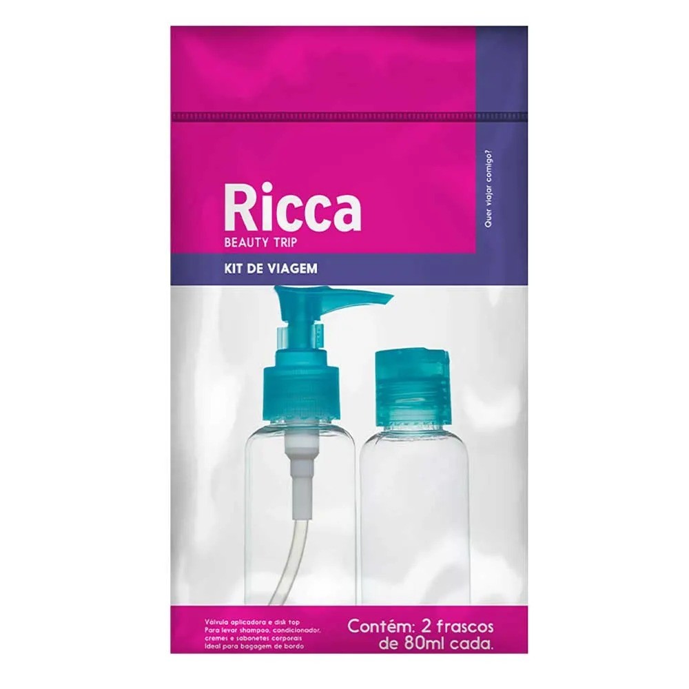 Kit de Viagem com 2 Frascos Colors Ricca Kit