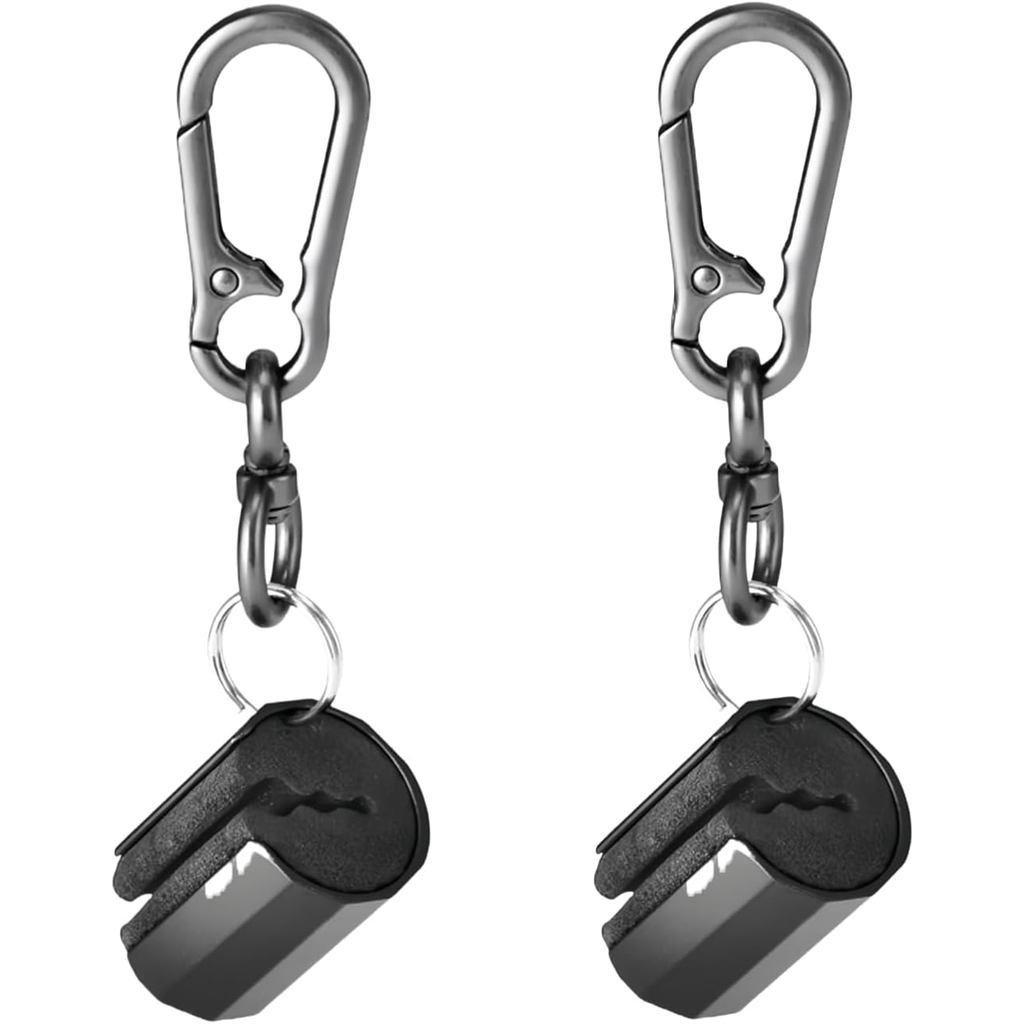 2 Pcs Black Lightweight Creek Rod Clips Wearable Fishing Holder Clips Fly Accessories Hand-Free Rod Holder Hunting and F