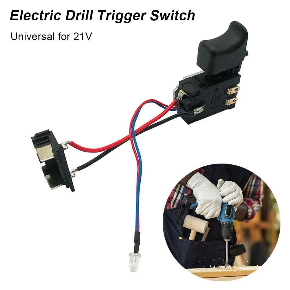 SUEBR 1Pcs Interruptor De Controle De Broca Elétrica , Gatilho Universal De 21V , Botão Velocidade De Plástico