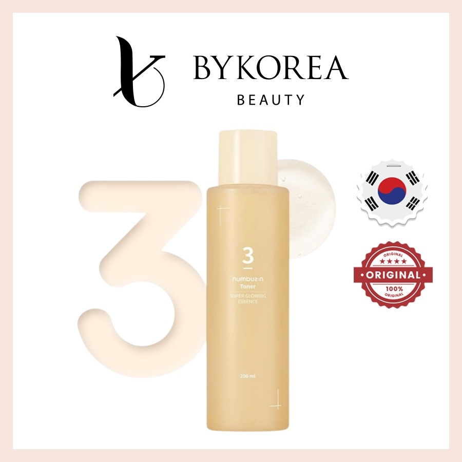 Numbuzin No.3 Super Glowing Essence Toner 200ml