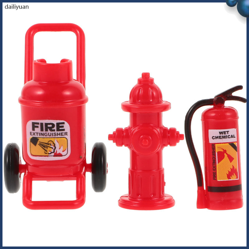 🏠 1Set Mini Extintor de Incêndio de Plástico para e Paisagismo