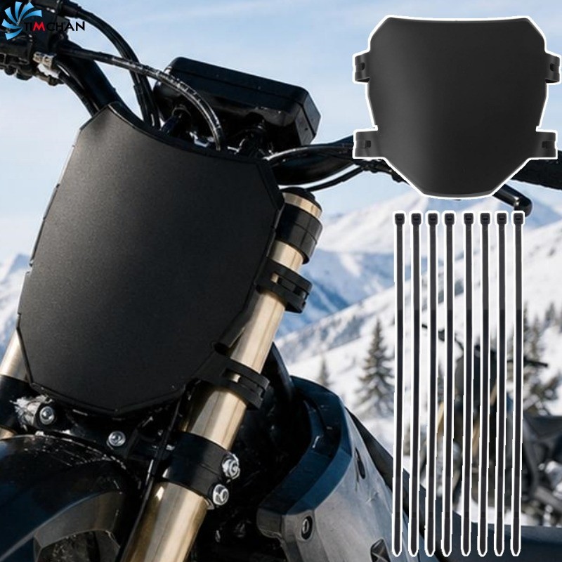 [Brilhante] 2-1Set Moto Wind Defletor-Pára-Brisa Resistente Ao Desgaste Em PVC-Protetor Contra Vento-Capa Protetora De B