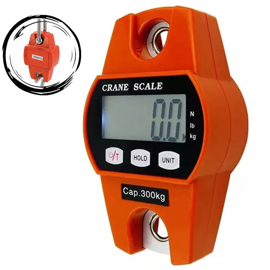 Balança Digital 300 Kg Guindaste Industrial Lcd Portátil