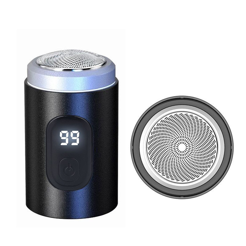 Barbeador Masculino Com Display LCD , MINI Elétrico Portátil Para Homens , Navalha De Barba Viagem , Aparador De Bolso R